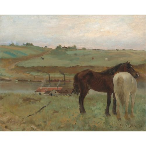 Edgar Degas, Çayırda Atlar Edgar Degas, Çayırda Atlar