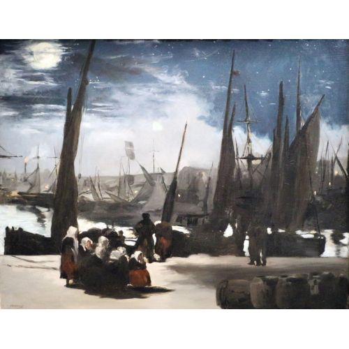 Edouard Manet Moonlight On The Port Of Boulogne Impressionism Art Movements Edouard Manet Moonlight on the Port of BoulogneThe