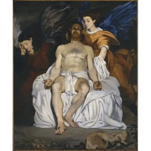 Edouard Manet, Ölü Mesih Ve Melekler Edouard Manet, Ölü Mesih Ve Melekler