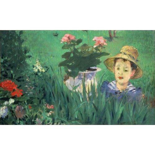 Edouard Manet, Boy In Flowers Jacques Hoschede