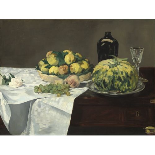 Edouard Manet, Kavun Ve Şeftali İle Natürmort Edouard Manet, Kavun Ve Şeftali İle Natürmort