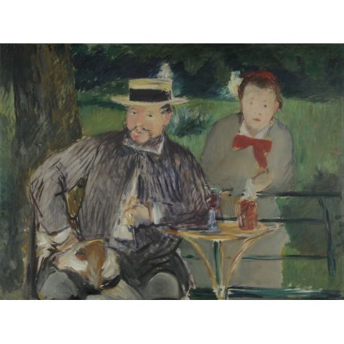 Edouard Manet, Portrait Of Ernest Hoschede And His Daughter Martha Edouard Manet, Portrait Of Ernest Hoschede And His Daughter Martha