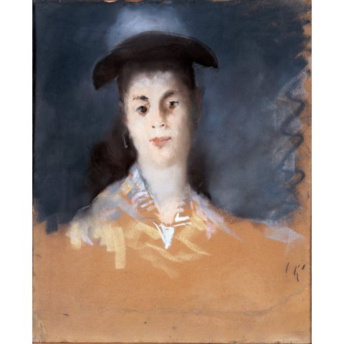 Edouard Manet, İpek Bez İle Şapka Giyen Kadın Edouard Manet, İpek Bez İle Şapka Giyen Kadın