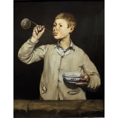 Edouard Manet, Boy Making Bubbles Edouard Manet, Boy Making Bubbles