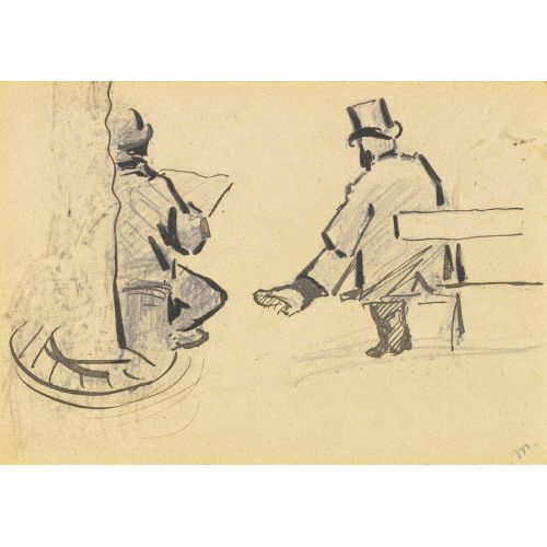 Edouard Manet, Bankta Bir Adam