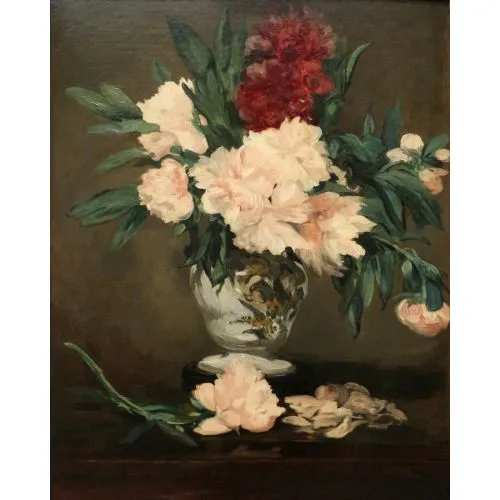 Edouard Manet, Piesitallo Üzerinde Şakayık Vazo Edouard Manet, Piesitallo Üzerinde Şakayık Vazo