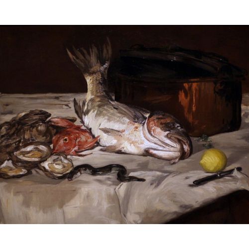 Edouard Manet, Natürmort Balık Edouard Manet, Natürmort Balık