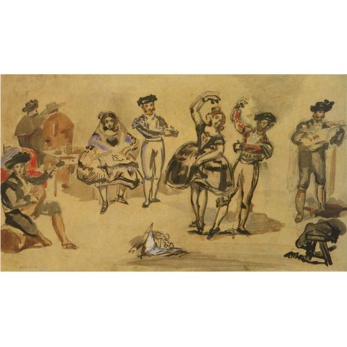 Edouard Manet, Spanish Ballet Edouard Manet, Spanish Ballet