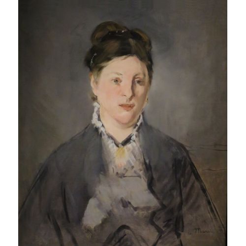 Edouard Manet, Full Face Portrait Of Wife Edouard Manet, Full Face Portrait Of Wife