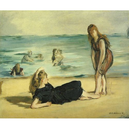 Edouard Manet, On The Beach Of Boulogne
