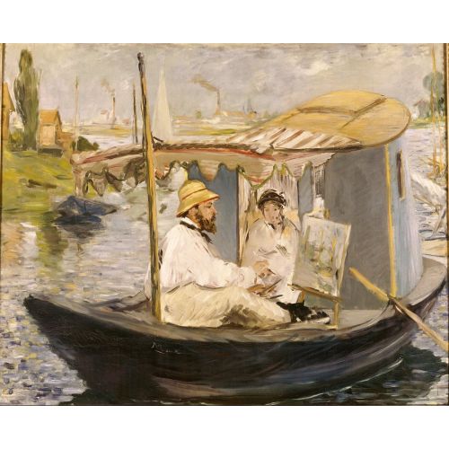Edouard Manet Tekne Empresyonizm Sanat Akımları Édouard Manetin The Boat adlı eseriThe Boat veya In the Boat olarak da