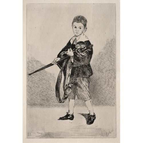 Edouard Manet, Child With Sword Turned To The Left