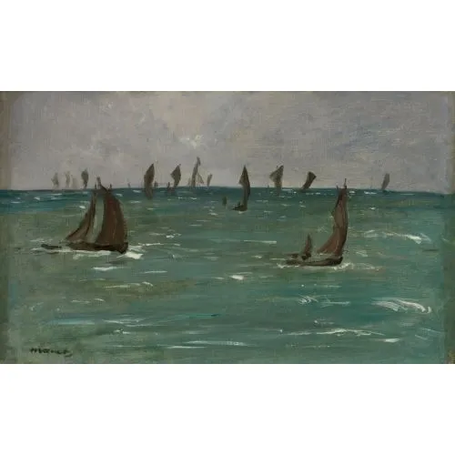 Edouard Manet, Boats At Berck Sur Mer Edouard Manet, Boats At Berck Sur Mer