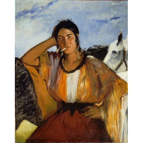 Edouard Manet, Gypsy With A Cigarette Edouard Manet, Gypsy With A Cigarette