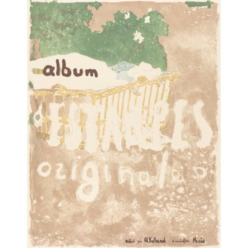 Edouard Vuillard, A Baby In A Basket Outdoors Couverture Pour L'album D'estampes Originales