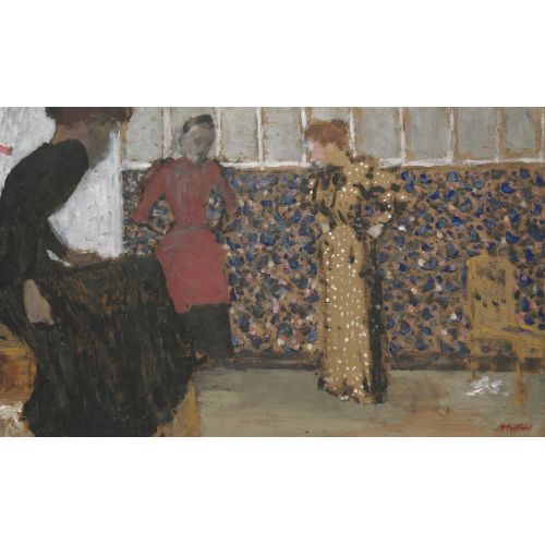 Edouard Vuillard, İçeride Sohbet Üç Kadın Edouard Vuillard, İçeride Sohbet Üç Kadın