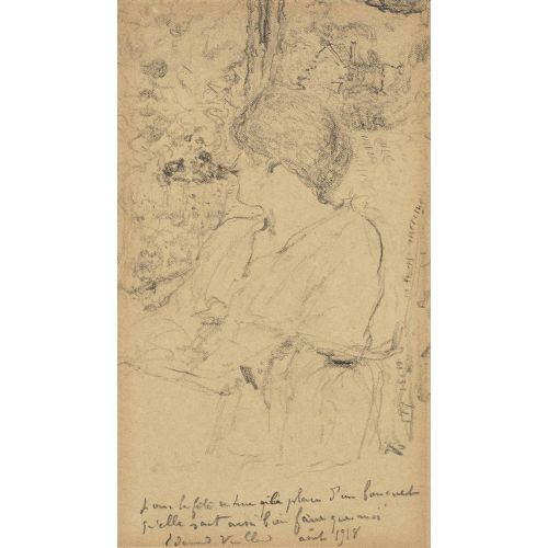 Edouard Vuillard, A Lucy Hessel Dans Le Jardin De La Villa Anna