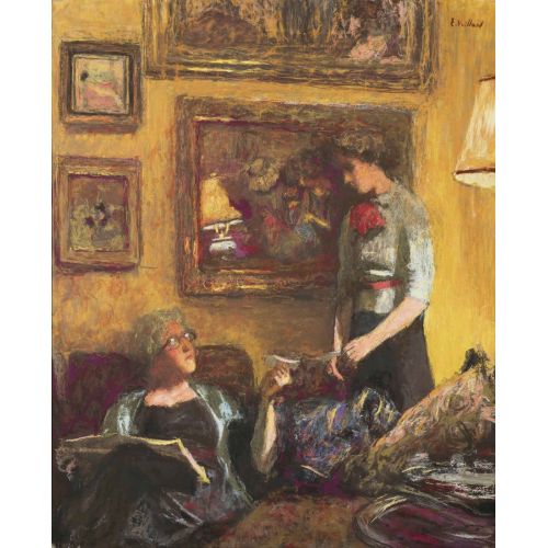 Edouard Vuillard, A Lucy Hessel Et Lulu Rue De Naples Dit Le Telegramme