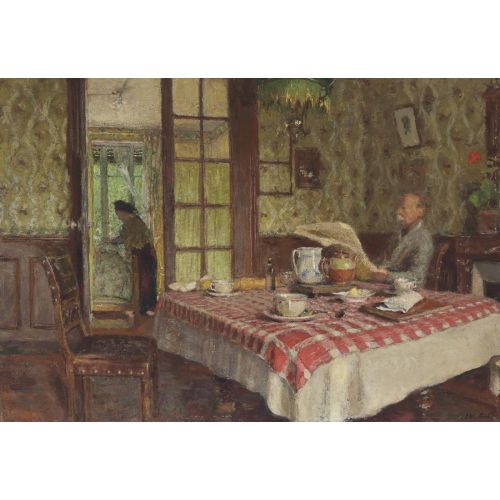 Edouard Vuillard, Vaucresson Yemek Odasında Okuma