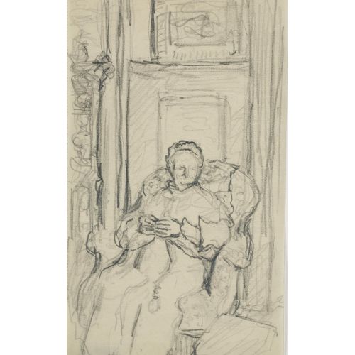 Edouard Vuillard, La Mere De Lartiste Post Impressionism Edouard Vuillard, La Mere De Lartiste Post Impressionism Art Movements Canvas, Drawing Paper Prints, Reproduction Oil Painting