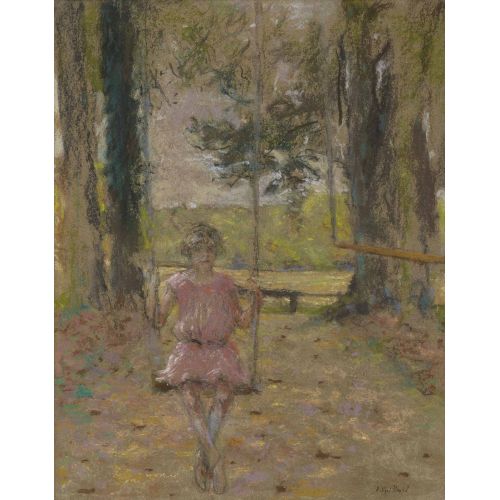 Edouard Vuillard, A Lulu Sur La Balancoire Dans Le Parc