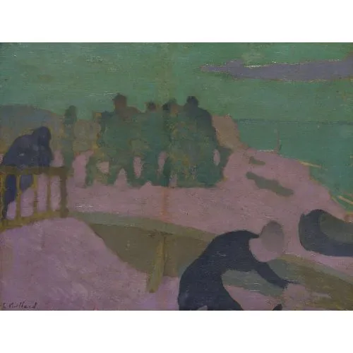 Edouard Vuillard, Menekşe Plajı Post Empresyonizm Edouard Vuillard, Menekşe Plajı Post Empresyonizm Sanat Akımları Kanvas Efektli Tablo, Resim Kağıdı Baskısı