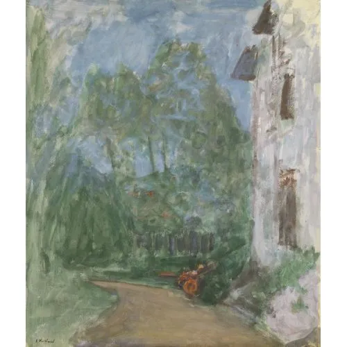 Edouard Vuillard, Evin Önündeki Yol Post Empresyonizm Edouard Vuillard, Evin Önündeki Yol Post Empresyonizm Sanat Akımları Kanvas Efektli Tablo, Resim Kağıdı Baskısı