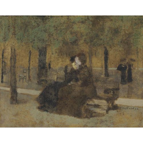 Edouard Vuillard, Arkadaşlar Yada İki Kadın Gece Bir Bankta Edouard Vuillard, Arkadaşlar Yada İki Kadın Gece Bir Bankta