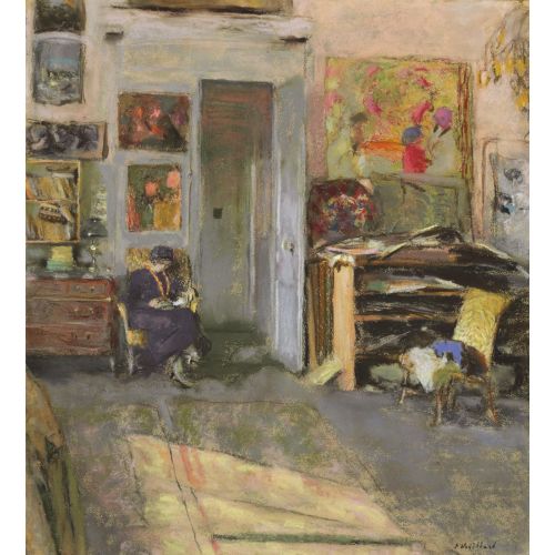 Edouard Vuillard, Atölyede Lucie Belin Edouard Vuillard, Atölyede Lucie Belin
