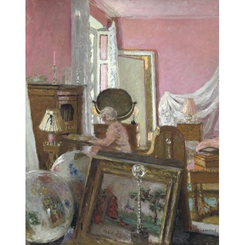 Edouard Vuillard, Bayan Hessel, Chateau Des Clayes'deki Odasında. Edouard Vuillard, Bayan Hessel, Chateau Des Clayes'deki Odasında.