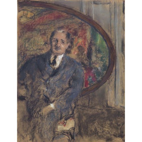Edouard Vuillard, Monsieur Benard Devant Le Tableau Du Grand Teddy Post Impressionism Art Movements Canvas, Drawing Paper Prints