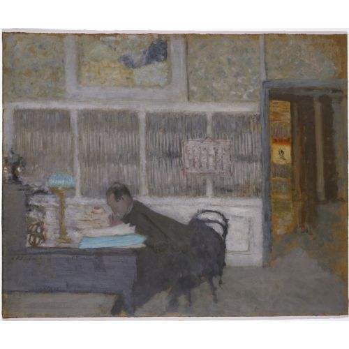 Edouard Vuillard, At The Revue Blanche Portrait Of Felix Feneon Post Impressionism Edouard Vuillard, At The Revue Blanche Portrait Of Felix Feneon Post Impressionism Art Movements Canvas, Drawing Paper Prints