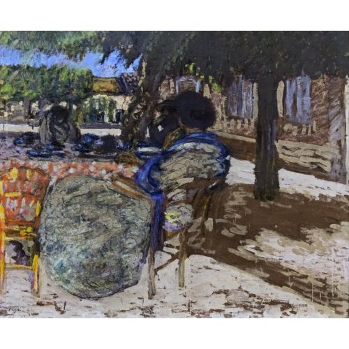 Edouard Vuillard, Augustins Sous Kırmızı Bayraklı Ağaçlar Inv. D Edouard Vuillard, Augustins Sous Kırmızı Bayraklı Ağaçlar Inv. D