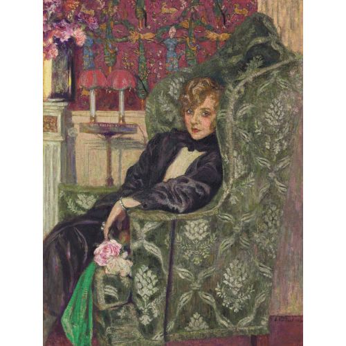 Edouard Vuillard, A Yvonne Printemps Au Fauteuil Edouard Vuillard, A Yvonne Printemps Au Fauteuil