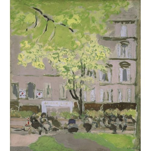 Edouard Vuillard, Berlioz Meydanı Banklarında Oturan Kadınlar Edouard Vuillard, Berlioz Meydanı Banklarında Oturan Kadınlar