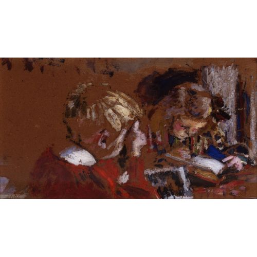 Edouard Vuillard, Çocuklar Okuma Edouard Vuillard, Çocuklar Okuma
