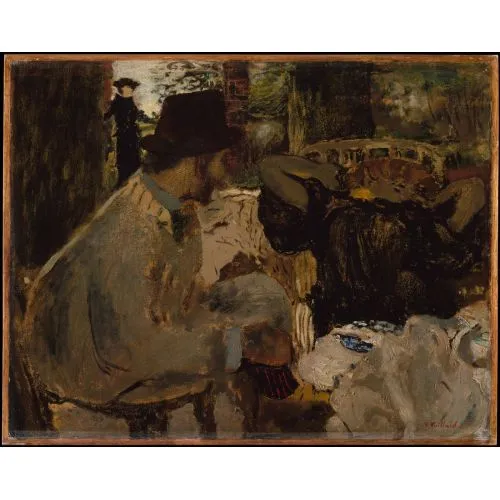 Edouard Vuillard, Conversation Post Impressionism Edouard Vuillard, Conversation Post Impressionism Art Movements Canvas, Drawing Paper Prints, Reproduction Oil Painting and High