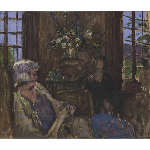 Edouard Vuillard, Deux Dames Dans Le Salon Des Clayes Edouard Vuillard, Deux Dames Dans Le Salon Des Clayes