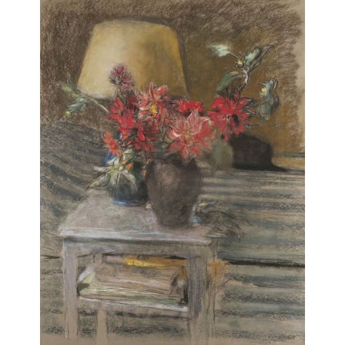 Edouard Vuillard, Bir Masada Çiçek Edouard Vuillard, Bir Masada Çiçek