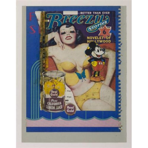 Eduardo Paolozzi, Real Gold Collage Artwork