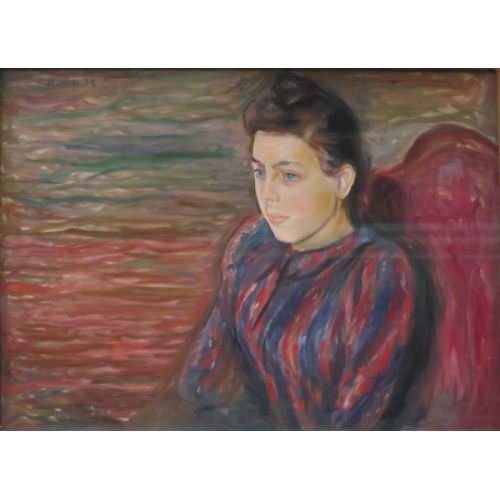 Edvard Munch, Seated Young Woman
