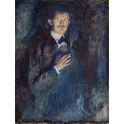 Edvard Munch, Self Burning Cigarette