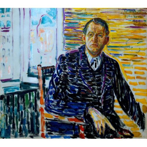Edvard Munch, Self Portrait From The Clinic
