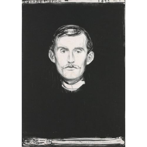 Edvard Munch, Self Portrait With Skeleton Arm