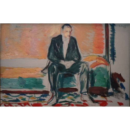 Edvard Munch, İspanyol Grip İle Otoportre