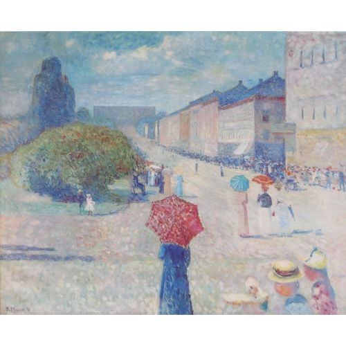 Edvard Munch, Spring On Johann Karl Strasse Edvard Munch, Spring On Johann Karl Strasse