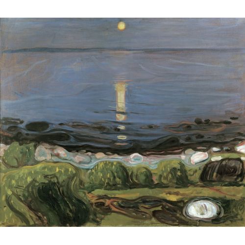 Edvard Munch, Summer Night The Beach Edvard Munch, Summer Night The Beach