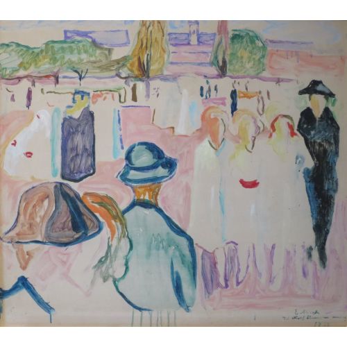 Edvard Munch, Summer On Karl Johan Street Oslo Edvard Munch, Summer On Karl Johan Street Oslo