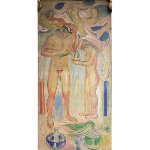 Edvard Munch Kimya Dışavurumculuk Sanat Akımları Kanvas Efektli Tablo, Resim Kağıdı Baskısı, Reprodüksiyon ve Yüksek