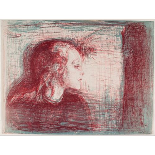 Edvard Munch Hasta Çocuk I Dışavurumculuk Sanat Akımları Kanvas Efektli Tablo, Resim Kağıdı Baskısı, Reprodüksiyon ve